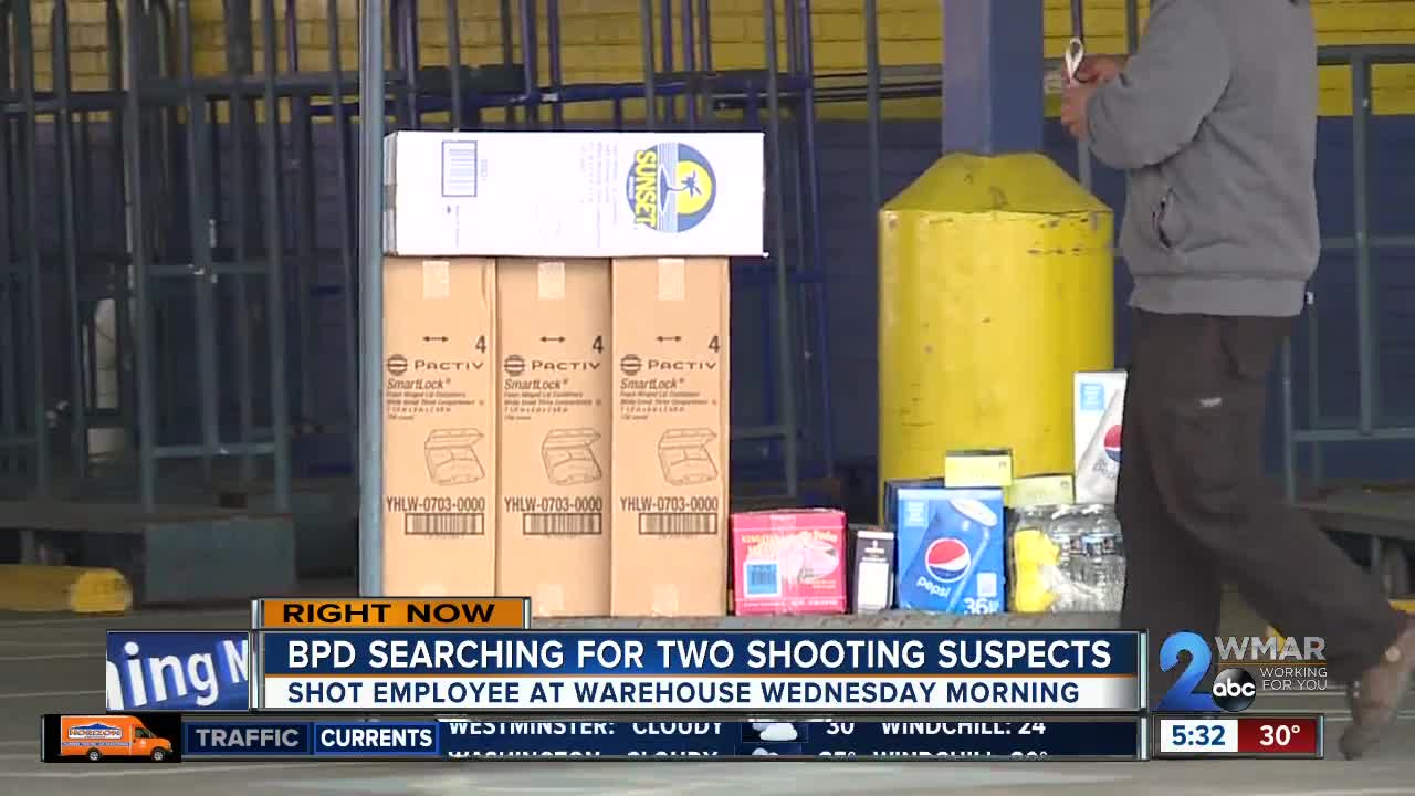 One injured in warehouse shooting, suspects still on the run