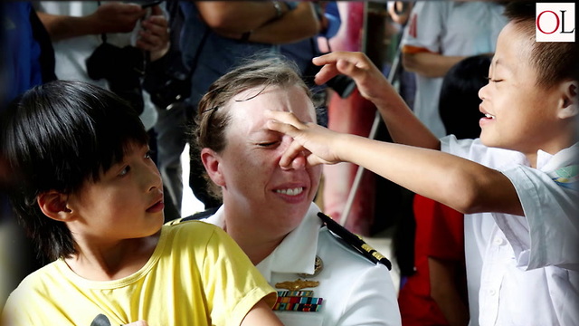 U.S. Soldiers Visit Agent Orange Victims In Vietnam