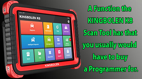 A Function the KINGBOLEN K8 has that Autel or Xtool doesn't have.