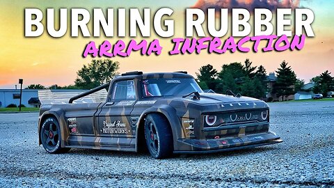 ARRMA Infraction At Sunset: Burning Rubber and Speed Drifting On Cement