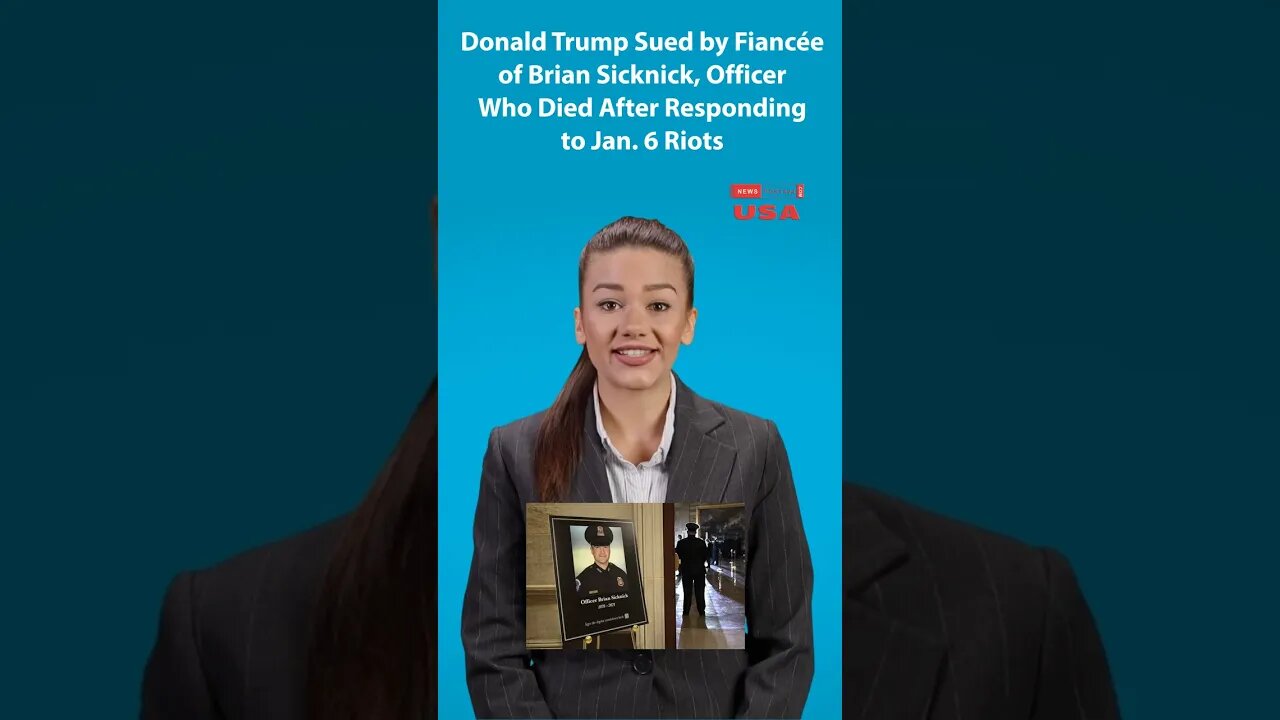 Trump Sued by Fiancée of Brian Sicknick, Officer Who Died After Responding to Jan. 6 Riots #shorts