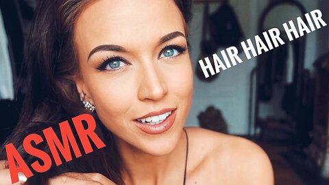 ASMR Gina Carla 💁🏻 Hair Brushing & Playing With My Hair/Comb! Some Whispering/Soft Talk!