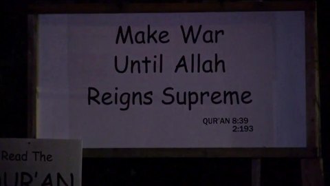 'Make war until Allah reigns supreme' sign discovered in Brookfield