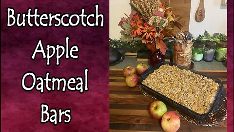 Butterscotch Apple Oatmeal Bars