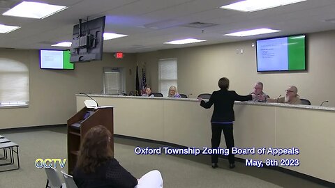 Oxford Township Zoning Board of Appeals Meeting: May, 8th 2023