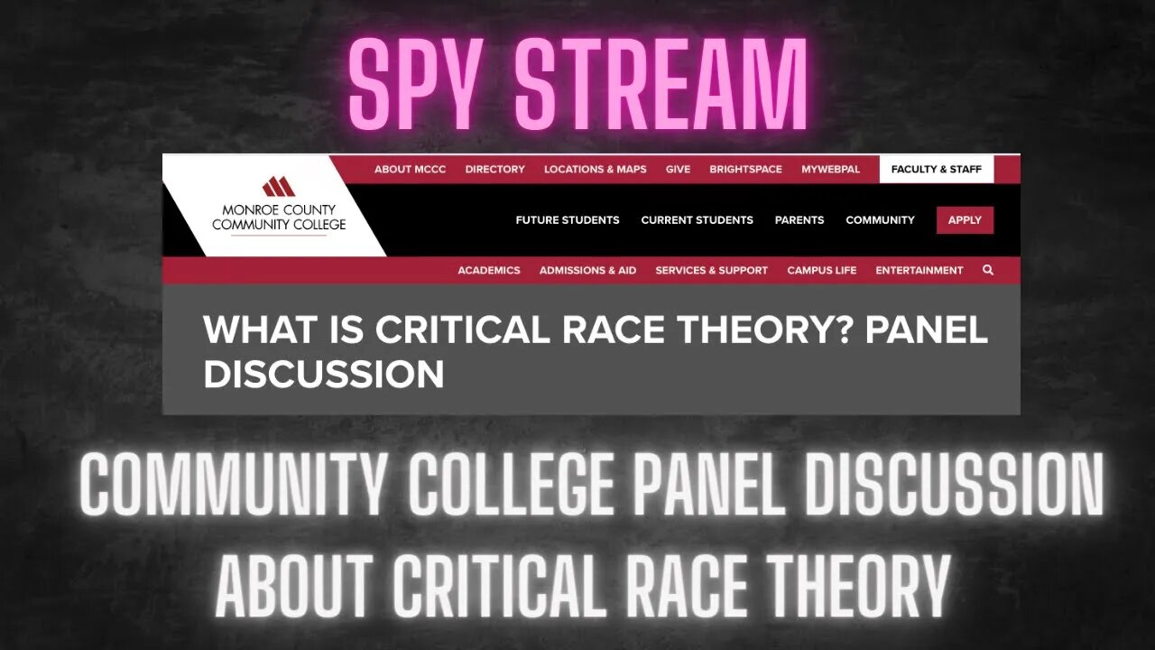 [Live @ 5] SPY STREAM RETURNS - A community college teaches Critical Race Theory as we spy on them