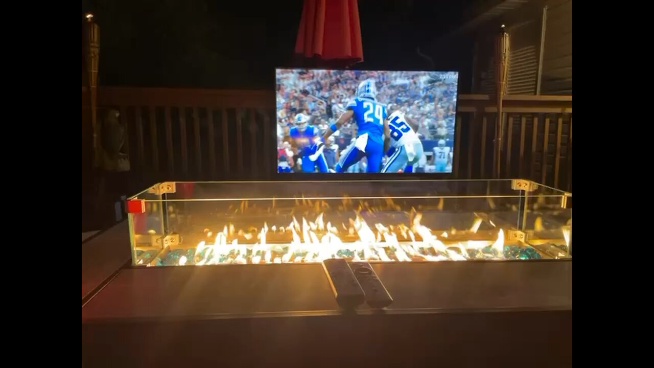 Fireplace on Deck