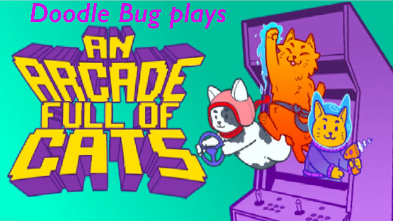 Doodle Bug plays An Arcade Full of Cats