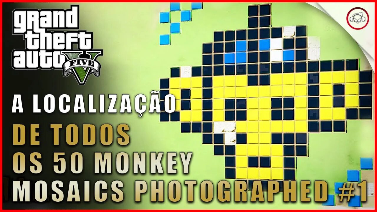 GTA V, A localização de todos os 50 Monkey Mosaics Photographed #1 | Gameplay PT-BR