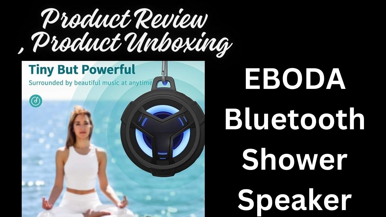 EBODA Bluetooth Shower Speaker, Portable Bluetooth Speakers, IP67 Waterproof Wireless Speaker