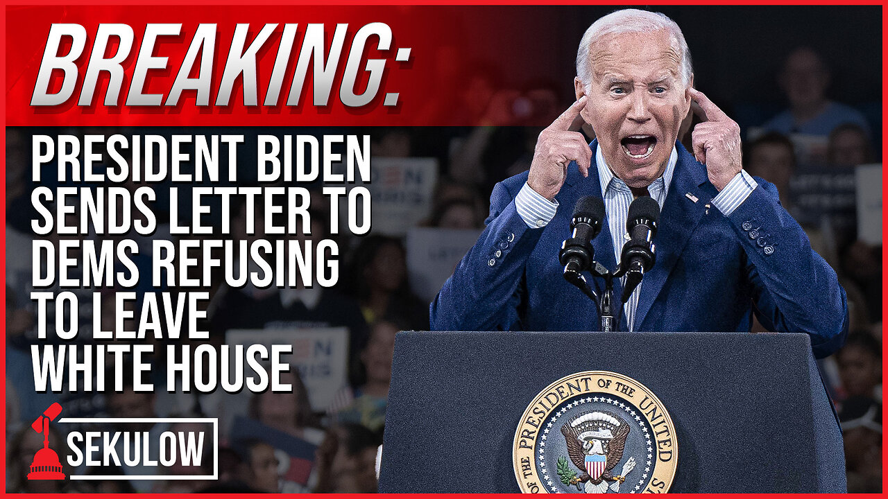 BREAKING: President Biden Sends Letter To Dems Refusing To Leave White House