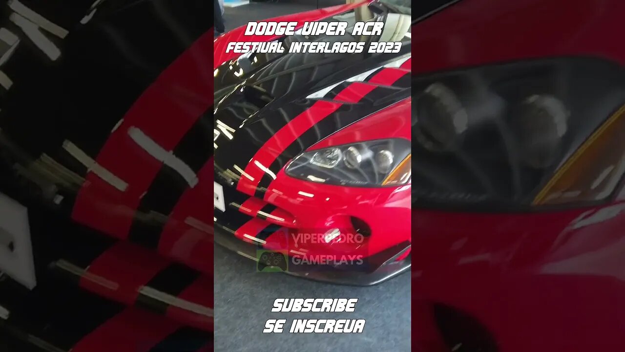 DODGE VIPER ACR no FESTIVAL INTERLAGOS 2023! #dodgeviper #brasil #supercars