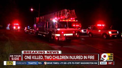 One killed, two children injured in apartment fire