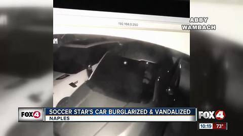 Soccer Star's Car Burglarized and Vandalized