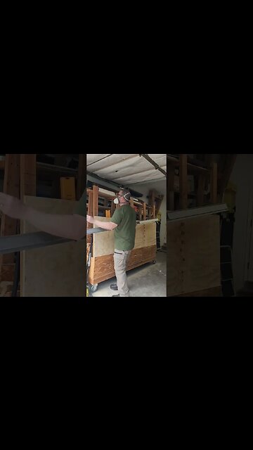 Safely cutting plywood. #creative #project #woodworking #tracksaw #diy #tools