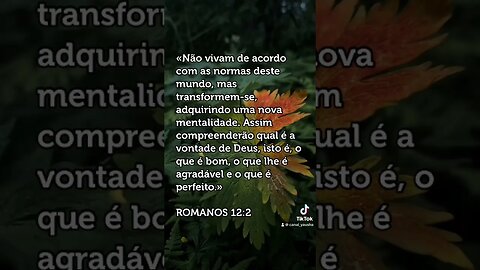 Romanos 12:2 #canalyausha