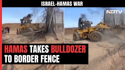 At Israel-Gaza Border, Bulldozer Tears Down Fence | Israel-Palestine Conflict