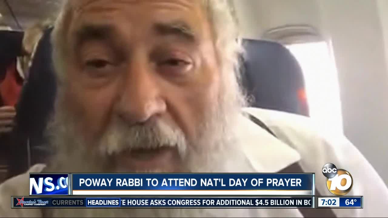 Rabbi who survived Poway shooting heads to Nat'l Day of Prayer in DC