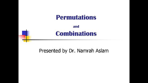 Permutation and Combination