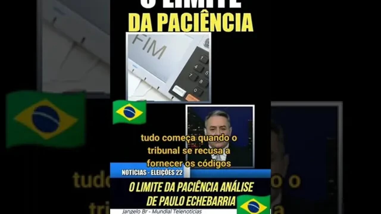 Análise de Paulo Echebarria - Limite da paciência 🇧🇷