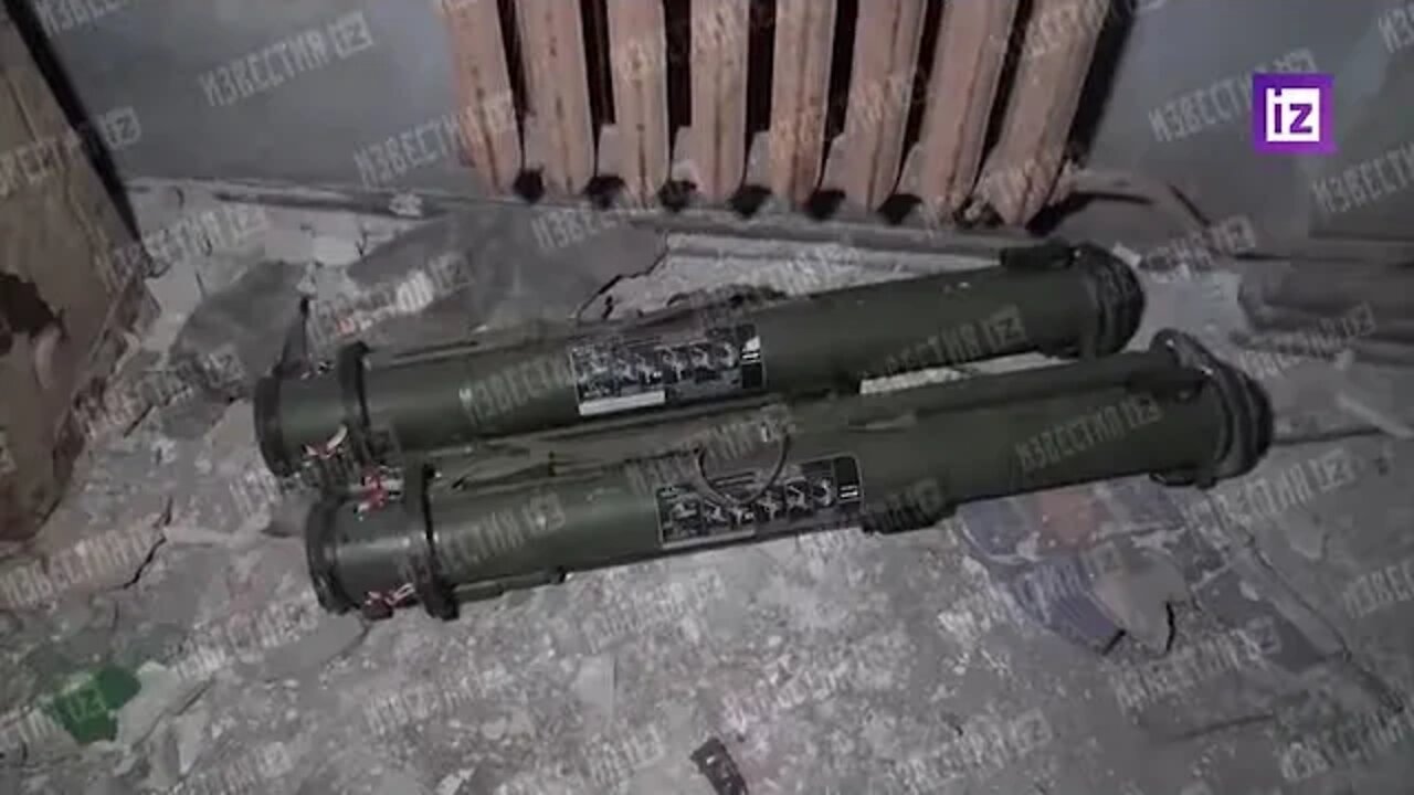 Captured Stinger and a few anti tank launchers in Mariupol