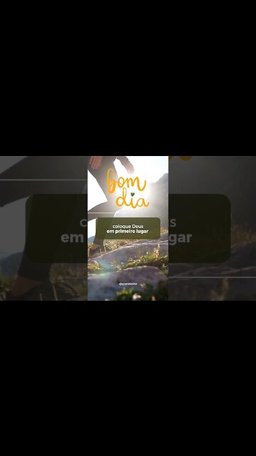 Bom dia abençoado para você!