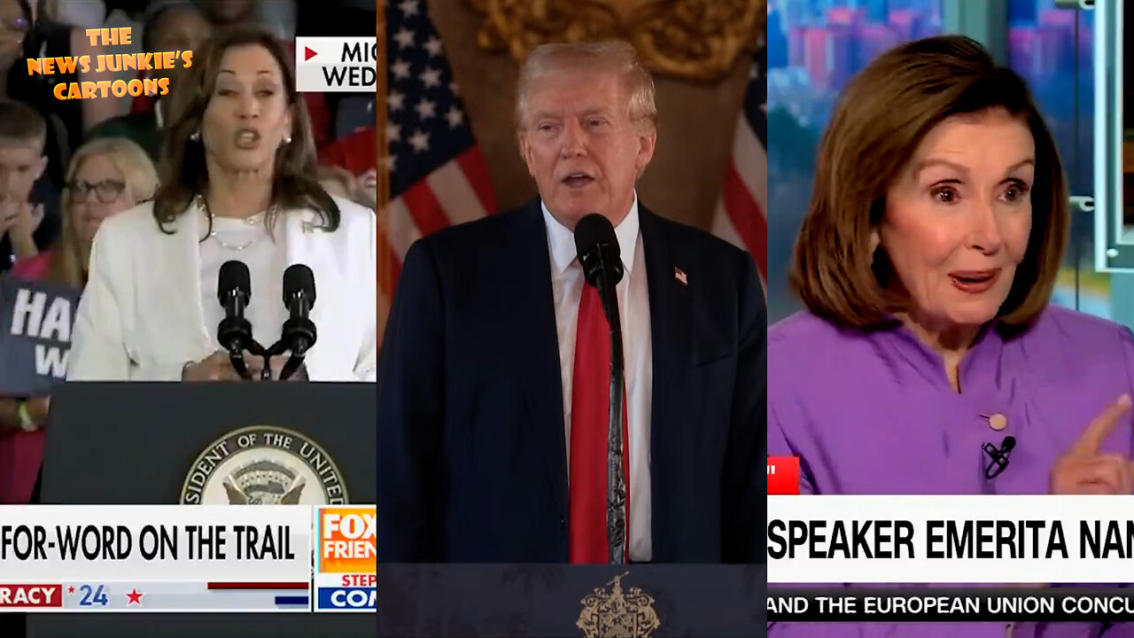 Kamala never goes off script reading the same teleprompter text over & over again. Trump press conference: "She's not doing any news conference. Do you know why? Bc she can't & she doesn't know how. She's not smart enough.