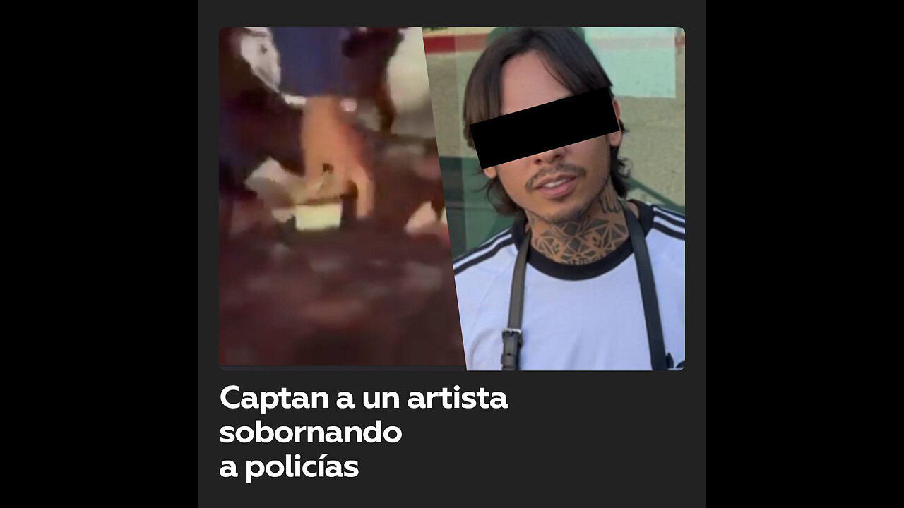 Cantante es captado sobornando a policías