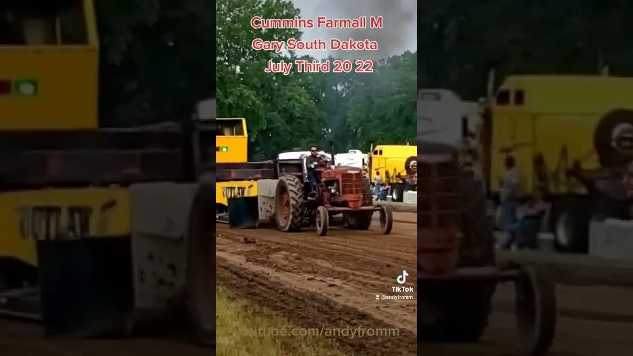 Cummins 4bt Farmall M SledPulling Gary South Dakota July 3rd 2022 Re-edit brighter