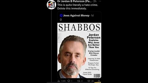 JORDAN PETERSON BLOCKED US - Is He Having A Mental Breakdown For Israel.mp4