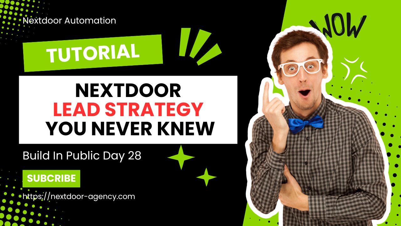 This Nextdoor App Lead Strategy You Never Knew - Build In Public Day 28