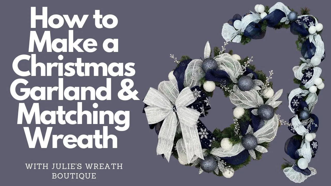 How to Make a Garland | How to Make a Christmas Wreath | Decorate for Christmas | Easy Crafting