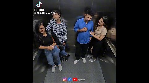 Rj naved #funny #lift prank #gf#viral #trends #support 🙏