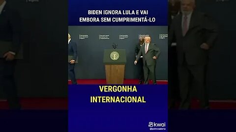BIDEN IGNORA LULA.