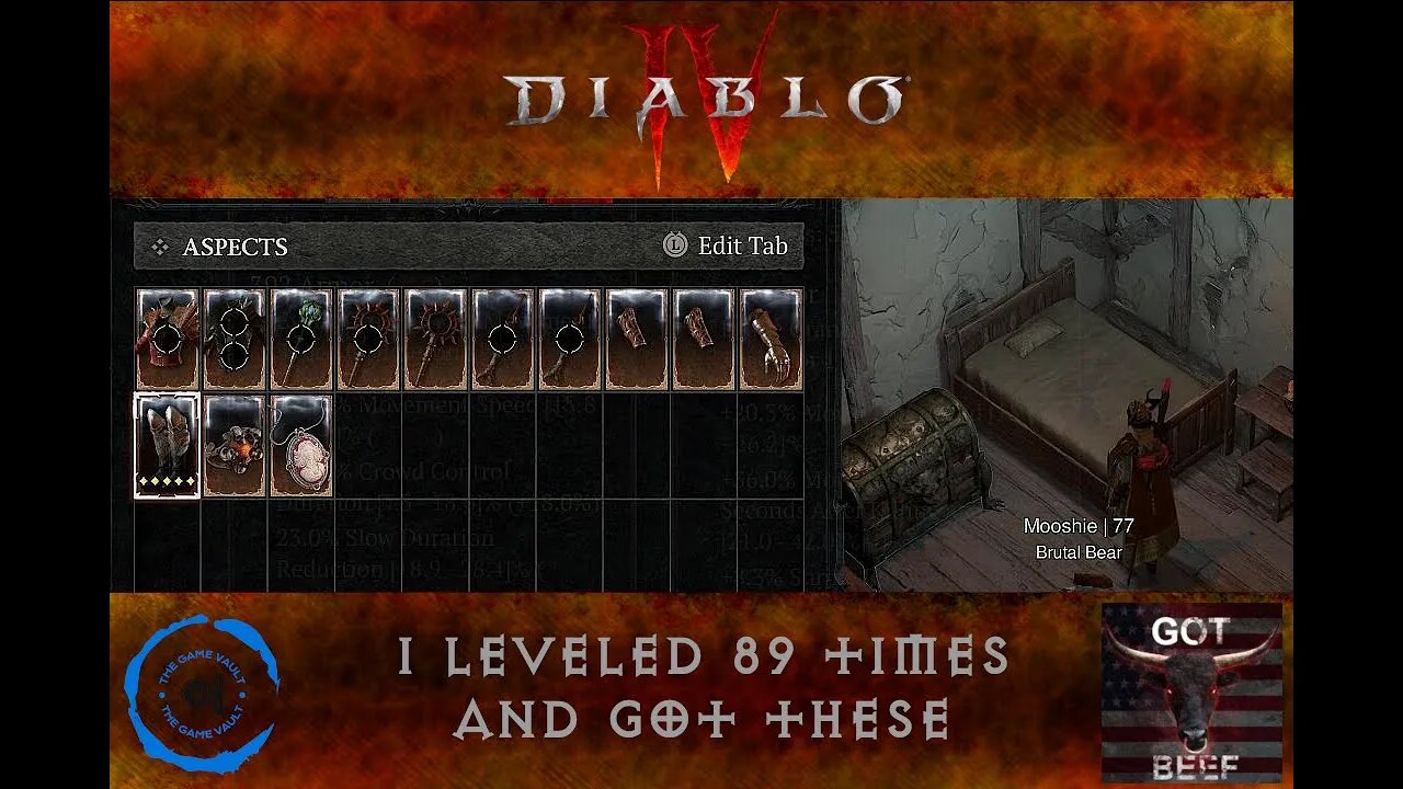 Diablo IV - I Leveled 89 Times and got These