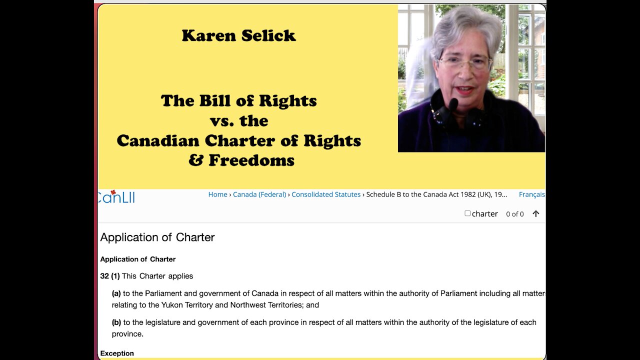 The Bill of Rights vs. the Canadian Charter of Rights and Freedoms