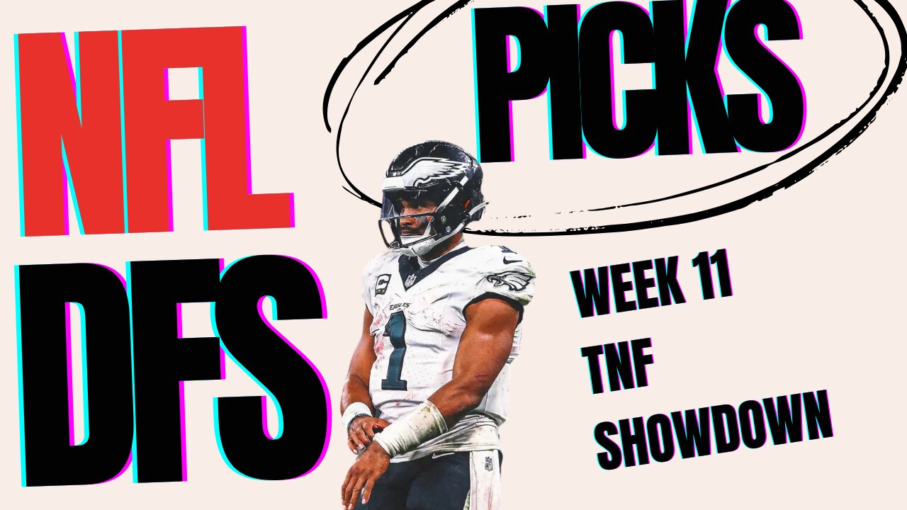 Week 11 TNF DFS Picks & Strategy (DraftKings)