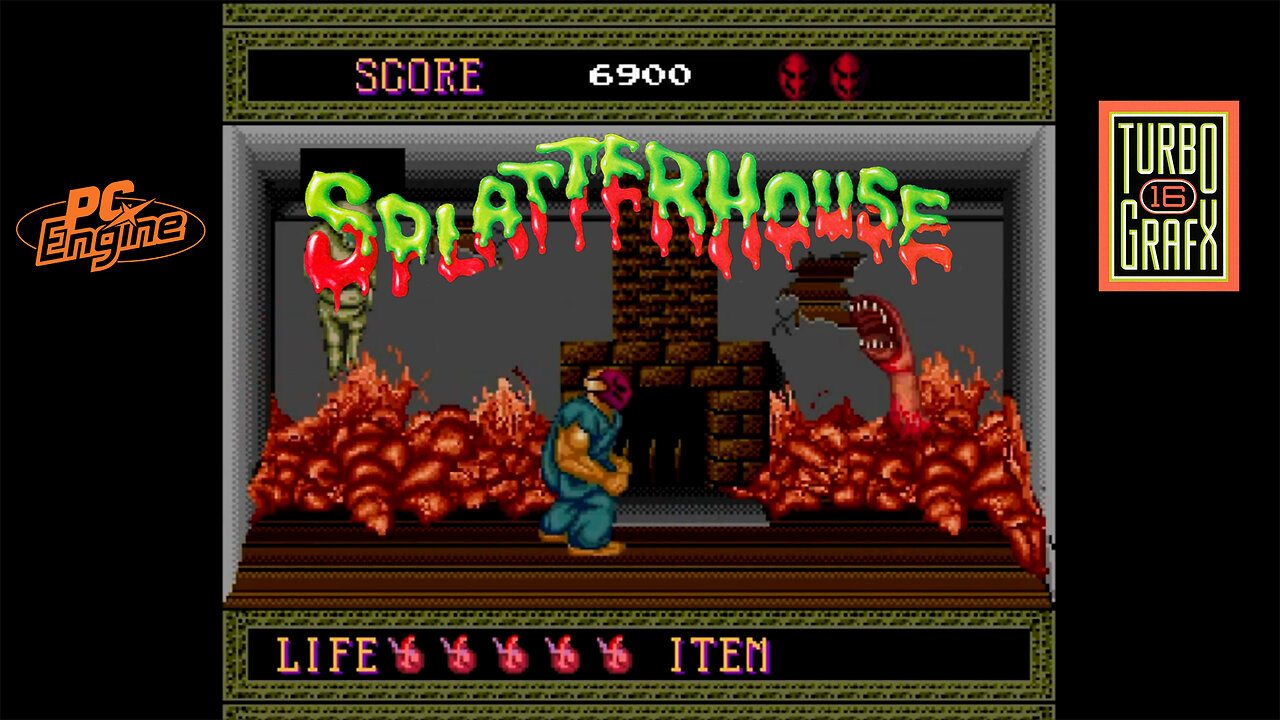 Splatterhouse ( TurboGrafx-16 ) ( PC Engine ) - FULL GAME) LongplayPlaythrough