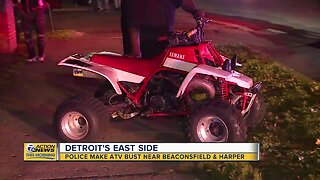 Police make ATV bust on Detroit's east side