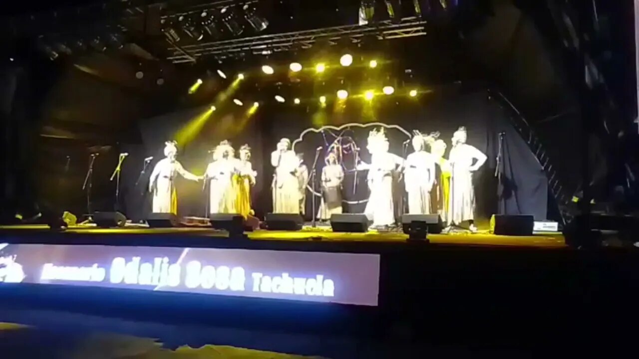 Murga LA MARCHANTA en el escenario del Parque Rodó, Tacuarembó, Uruguay (22/02/2023)