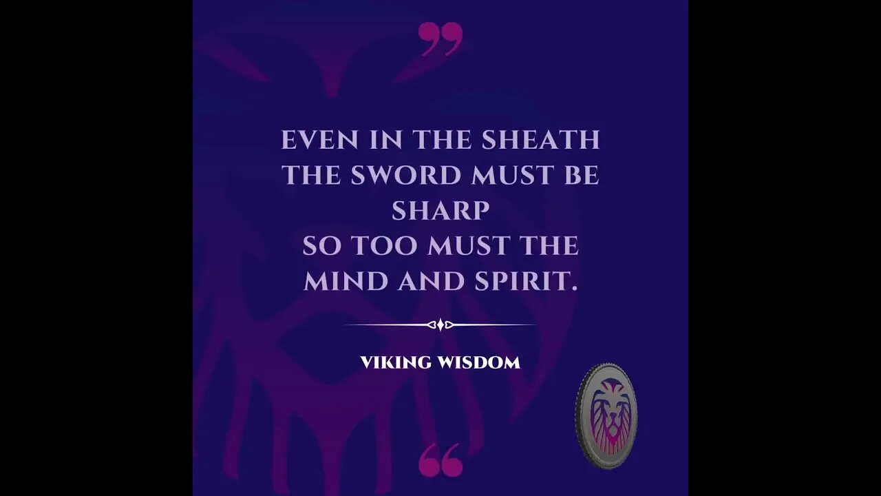 Saturday Motivation | Viking Quote For Life | Never Give Up & be a Warrior