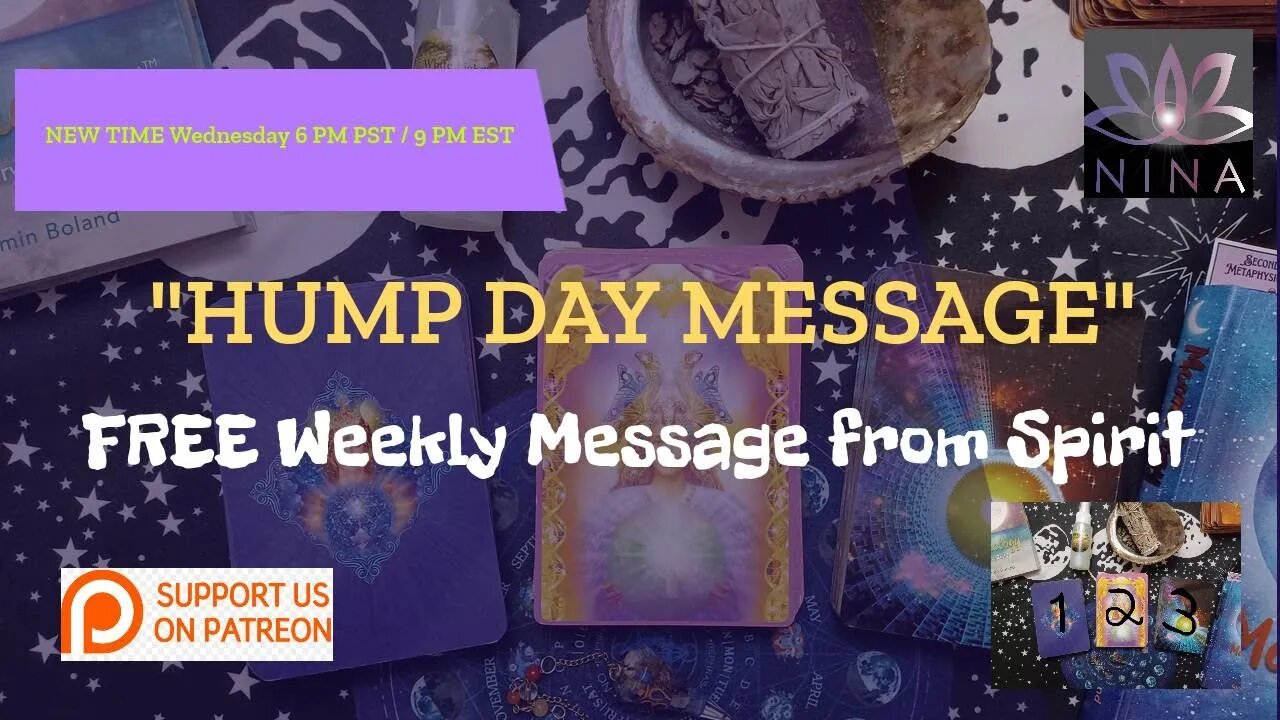 🔮HUMP DAY MESSAGE - FREE WEEKLY MESSAGE FROM SPIRIT🔮 Comment Below with # & ? for a FREE Message!