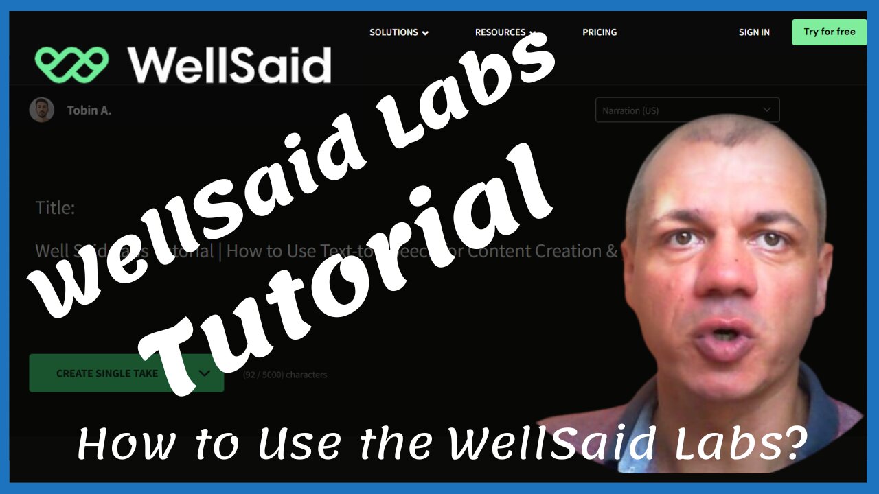 Well Said Labs Tutorial | How to Use Text-to-Speech for Content Creation & Voiceovers