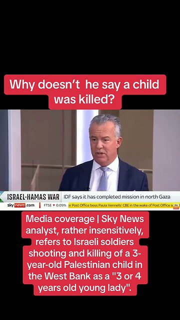 @Sky News young lady?! what's wrong with this Zionist slaves?