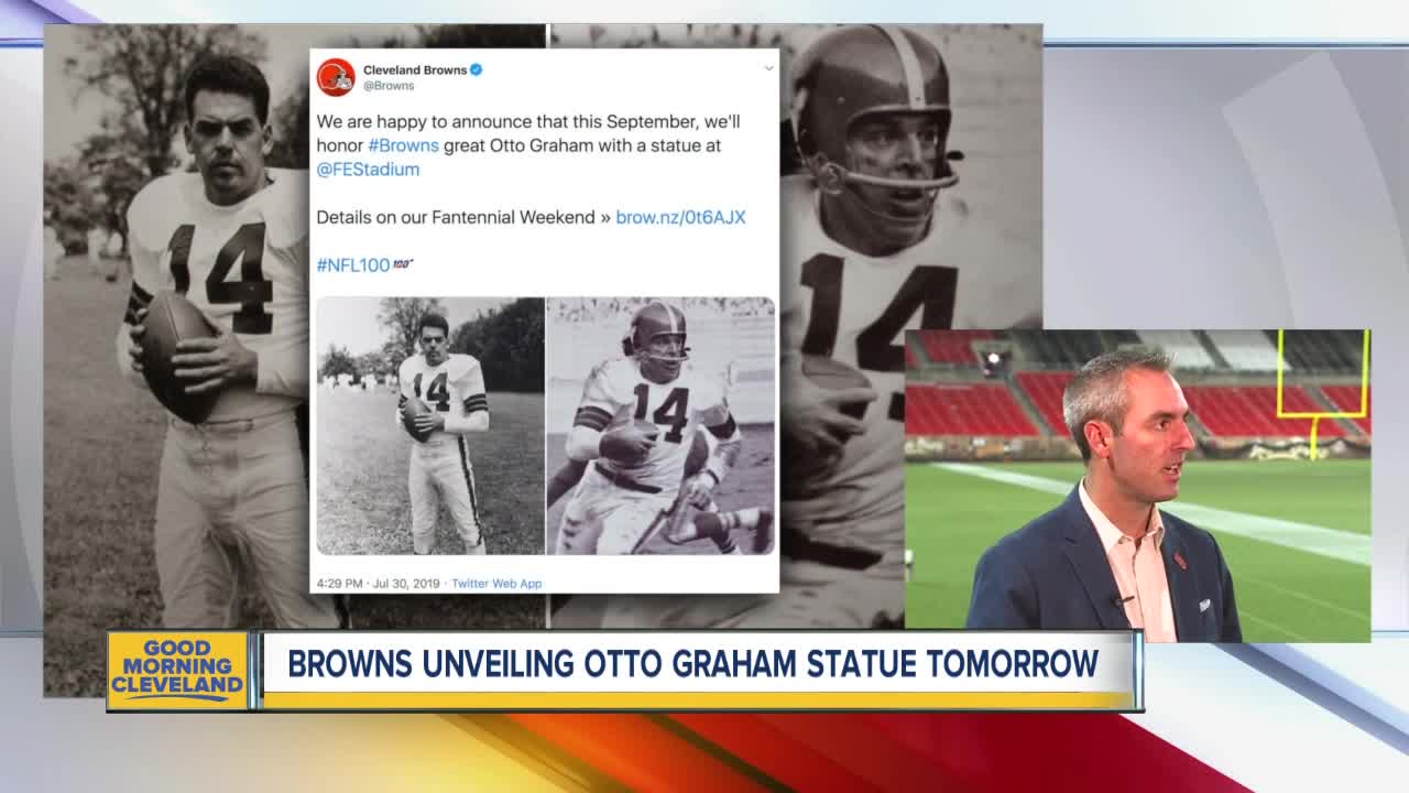 Browns unveiling Otto Graham statue this weekend