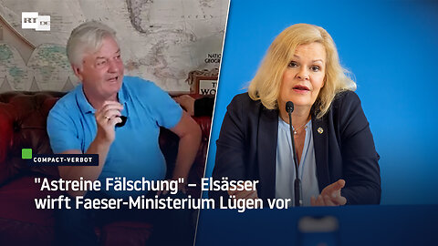 "Astreine Fälschung" – Elsässer wirft Faeser-Ministerium Lügen vor