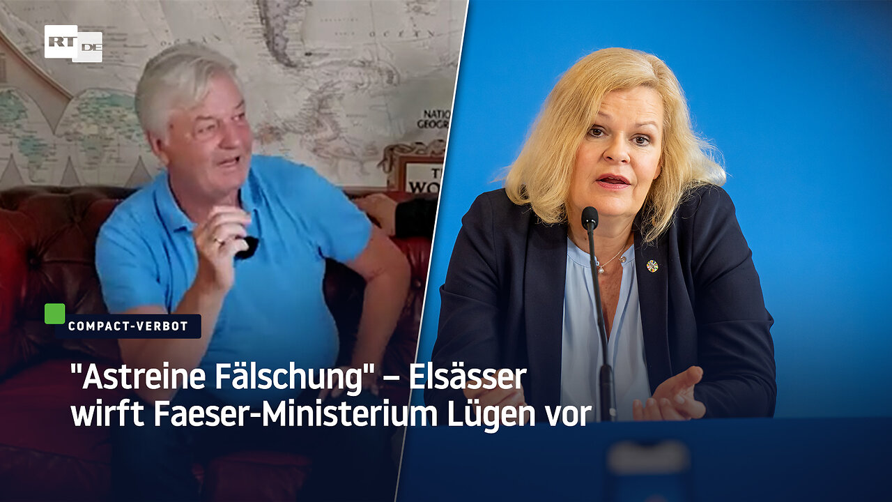 "Astreine Fälschung" – Elsässer wirft Faeser-Ministerium Lügen vor