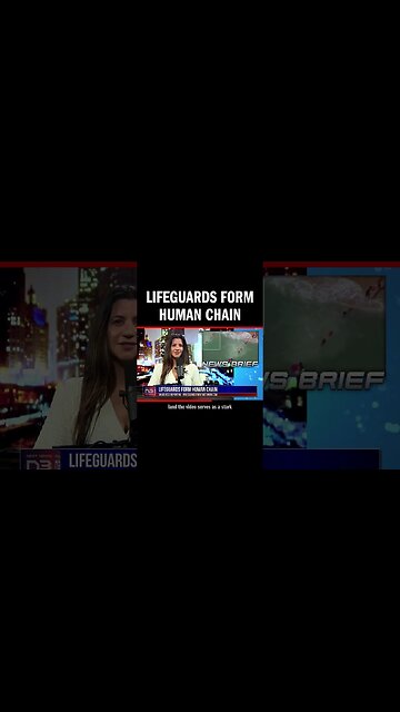 Lifeguards Form Human Chain