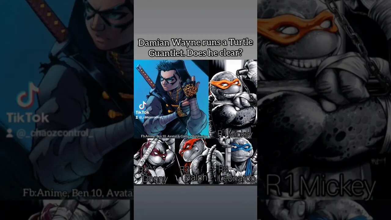 does he stand a chance #batman #damianwayne #tmnt