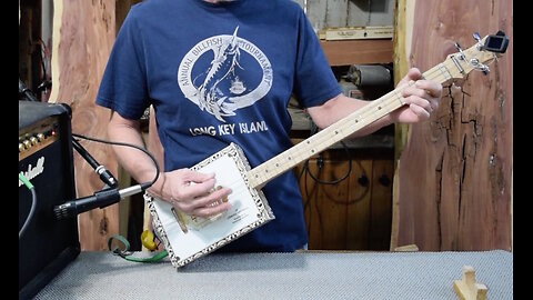 Cigar Box Guitar Piezo and Capacitor